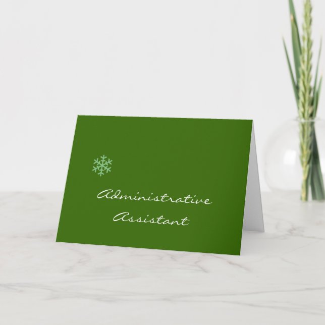 Carte de Noël de l'adjoint administratif (Devant)