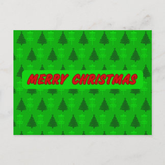 Carte de Noël de l'arbre de golf et du panier