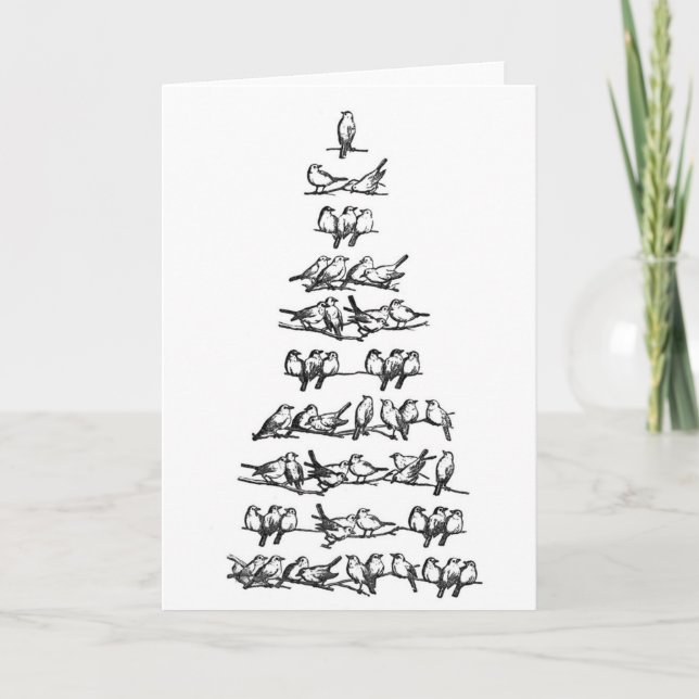 Carte de Noël de l'arbre de Noël (Devant)