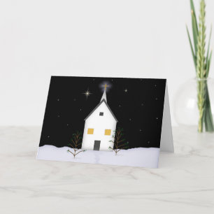 Carte de Noël de l'église du pays
