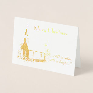 Carte de Noël de l'église (huile)