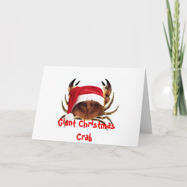 Carte de Noël de l'ennemi géant (Devant)