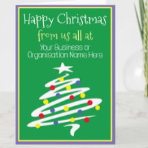 Carte de Noël de l'entreprise
