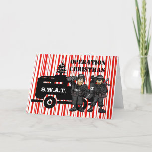 Carte de Noël de l'équipe SWAT de Noël