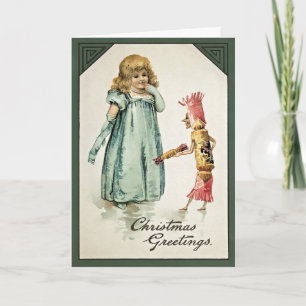 Carte de Noël de l'homme de bonbons vintage