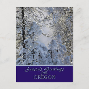 Carte de Noël de l'Oregon /cartes postales spécifi