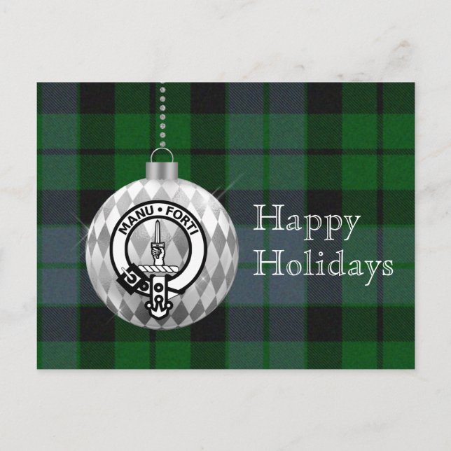 Carte de Noël de l'ornement Clan Mackay (Devant)
