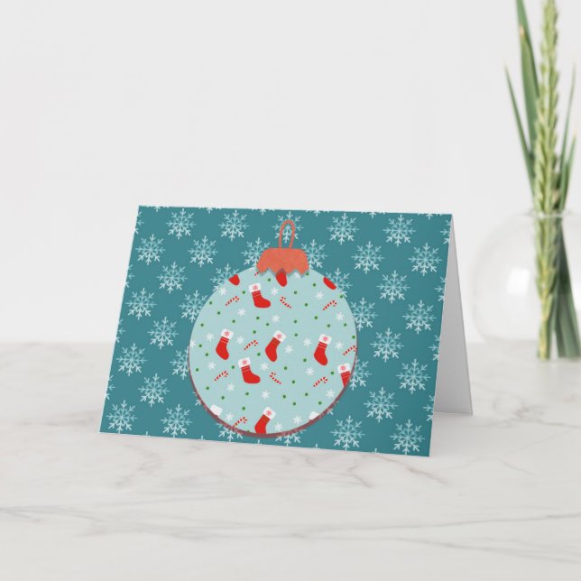 Carte de Noël de l'ornement de flocon de neige vin (Devant)