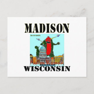 Carte de Noël de Madison le Wisconsin