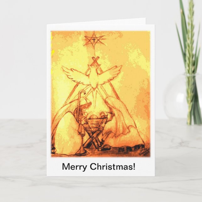 Carte de Noël de nativité (Devant)