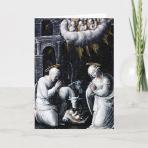 Carte de Noël de nativité