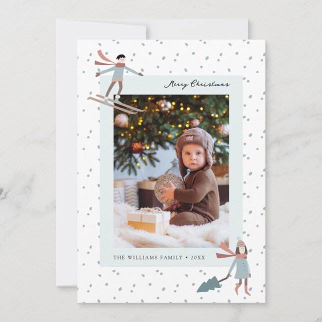Carte de Noël de neige (Devant)
