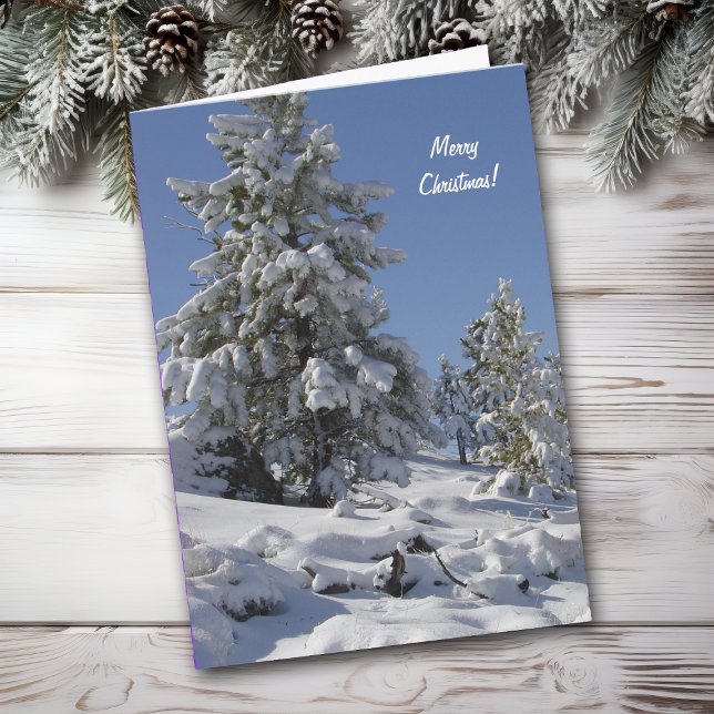 Carte de Noël de neige du Colorado (Créateur téléchargé)