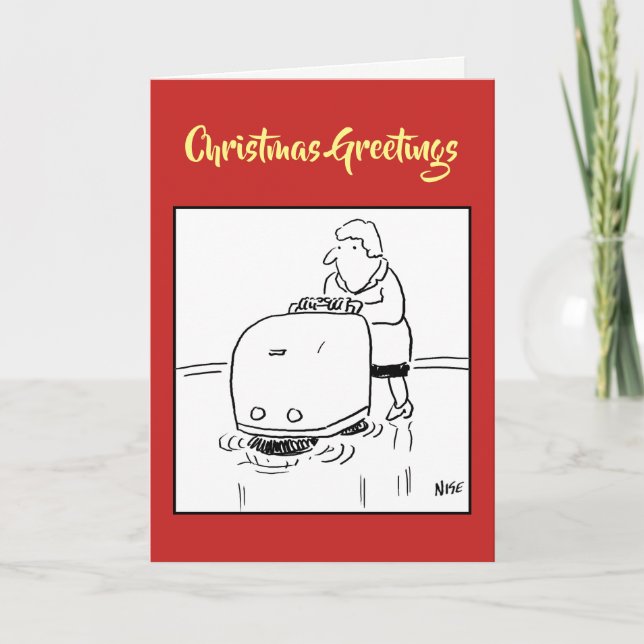 Carte de Noël de nettoyage commercial (Devant)