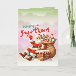 Carte de Noël de Noël de joie et de joie