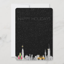 Carte de Noël de Noël de New City