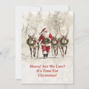 Carte de Noël de père Noël