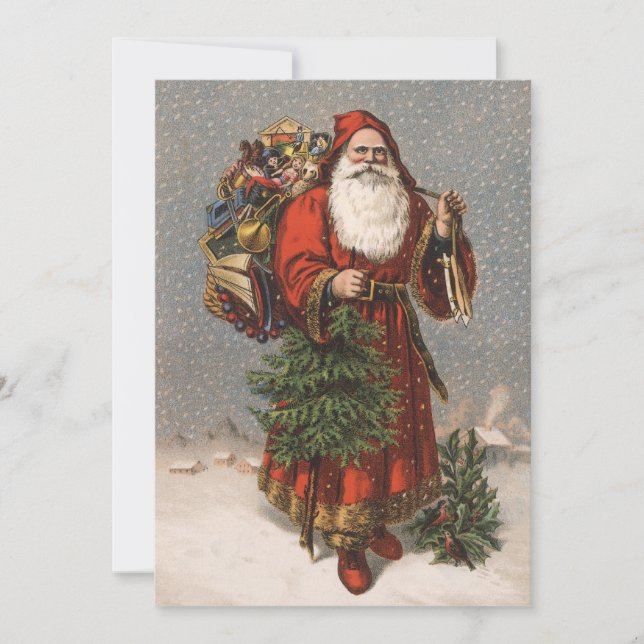 Carte de Noël de Père Noël d'Allemand (Devant)