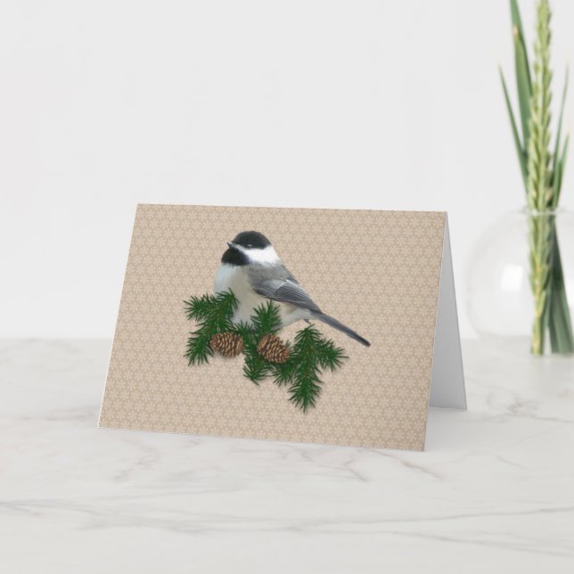 Carte de Noël de poulet (Devant)