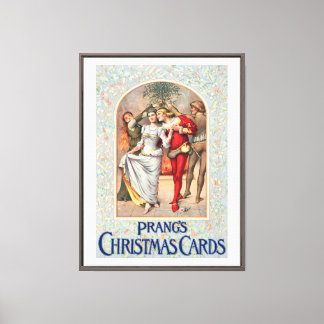 Carte de Noël de Prang (vers 1886) Impression sur