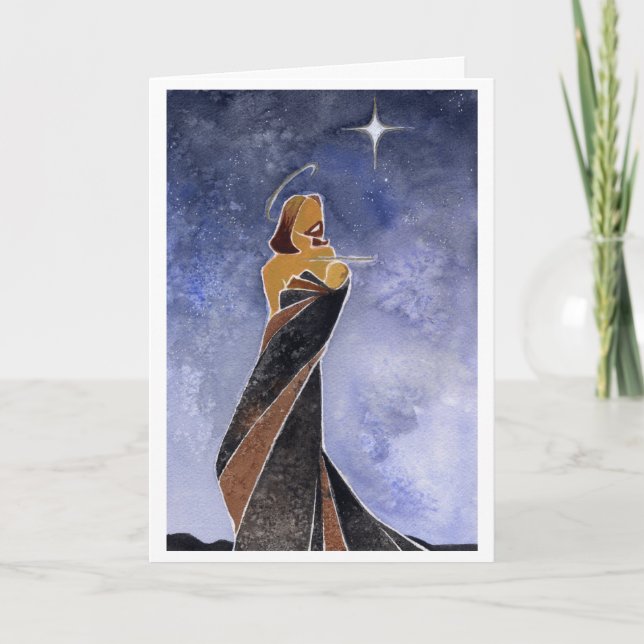 Carte de Noël de prière du père (Devant)