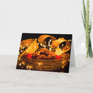 Carte de Noël de recette de petit pain d'épice de