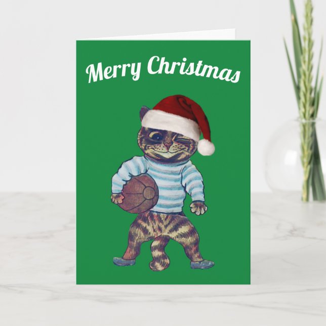 Carte de Noël de rugby à XV (Devant)