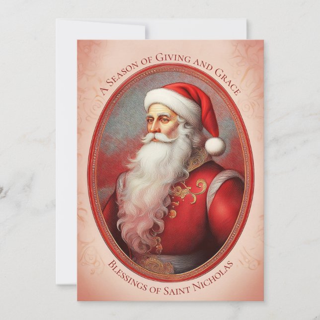 Carte de Noël de Saint Nicolas (Devant)