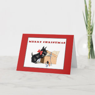 Carte de Noël de Scotty Dog