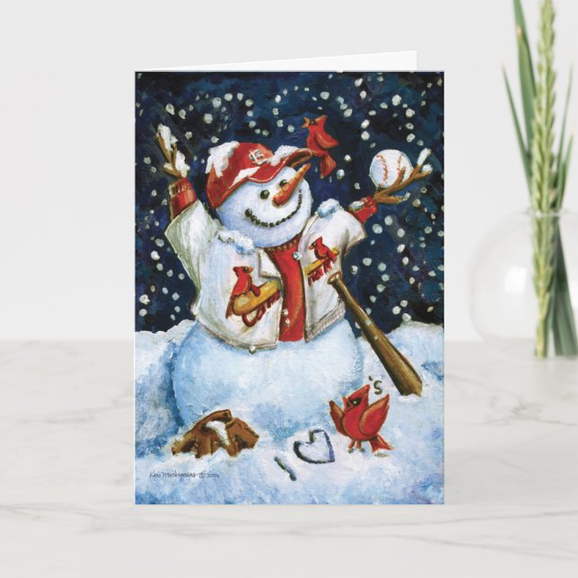 Carte de Noël de série de base-ball (Devant)