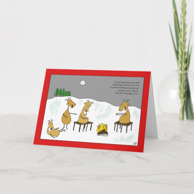 Carte de Noël de Smores de renne (Devant)