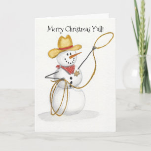 Carte de Noël de Snowman