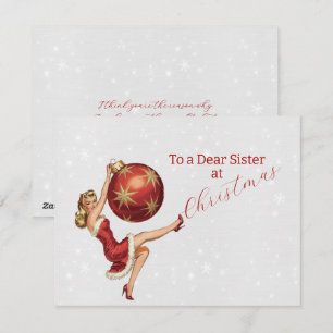 Carte de Noël de Soeur Naughty