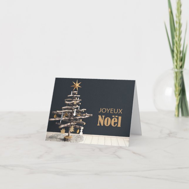 Carte de Noël de style scandinave Joyeux Noël (Devant)