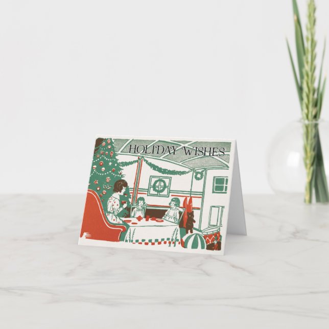 Carte de Noël de style vintage (Devant)