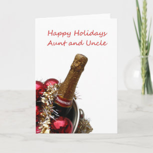 carte de Noël de tante & oncle Merry