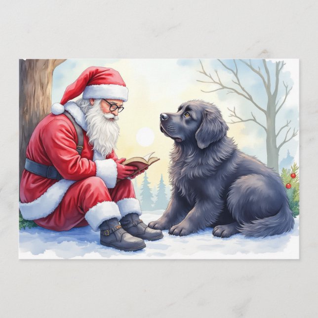 Carte de Noël de Terre-Neuve (Devant)