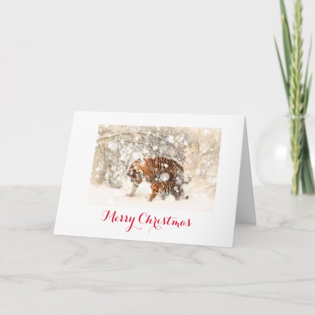 Carte de noël de Tiger (Devant)