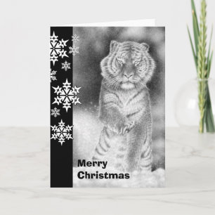 Carte de Noël de Tigre de Sibérie