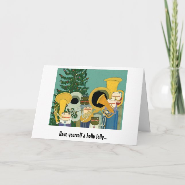 carte de Noël de vacances muscial (Devant)