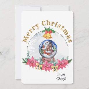 Carte de Noël de vacances Watercolor
