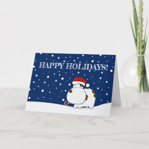 Carte de Noël de Vache mignonne