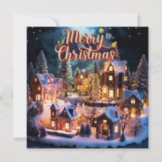 Carte de Noël de voeux de Whimsical