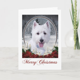 Carte de Noël de Westie