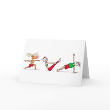 Carte de Noël de yoga