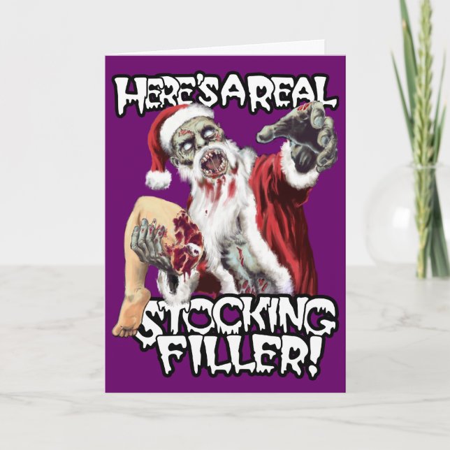Carte de Noël de zombi (Devant)
