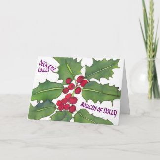 Carte de Noël Deck the Halls