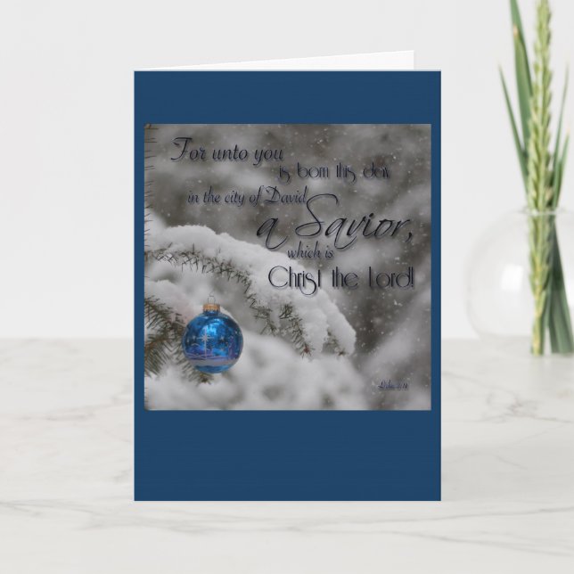 Carte de Noël d'écriture sainte (Devant)