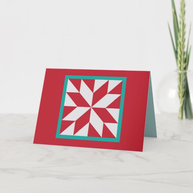 Carte de Noël d'édredon - l'étoile du chasseur (Devant)