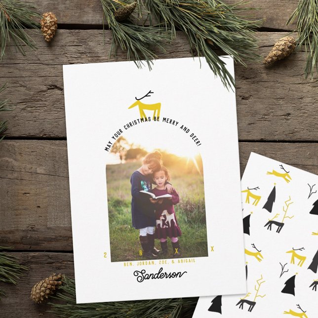 Carte de Noël Deer & Arch (Créateur téléchargé)